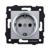 REA-002GY Розетка штепсельная SCHUKO 16A/250 В серый Kollinger REA-002GY для Aspekt, Eleganz, Reflex