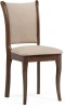 527068 Деревянный стул Woodville Санати сливочный раф / темный орех 527068