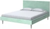 2022771 PROxSON Кровать Claro (Ткань: Велюр Teddy Мятный) 160x200