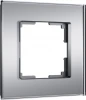 W0013106 Рамка на 1 пост (серебряный, стекло soft-touch) Werkel W0013106 (a064568)