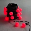 HB20-1-2R Гирлянда «Шарики» 5м Красная 220В, 20 LED, провод черный каучук, IP65 Laitcom HB20-1-2R