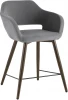 УТ000025168 Стул полубарный Stool Group Саймон велюр тёмно-серый УТ000025168