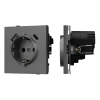 054609 Механизм розетки с USB зарядкой SCT-TENDO-MUAC-SFPL-GR (230V, 16A) (Arlight, Матовый графитовый) 054609