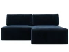 129495 Диван угловой модульный Лига-060 НПБ угол универсальный (ЛДСП,Брус,Фанера/Пластик/Велюр/Синий) Лига Диванов 129495