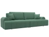 131113 Диван прямой Лига-080 (ДСП/Пластик/Рогожка/Зеленый) Лига Диванов 131113