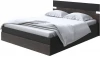 2015700 Без бренда Кровать Milton с подъемным механизмом (ЛДСП Черный/Дуб Кантербери) 90x190