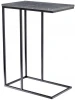 RF 0357 Придиванный столик Loft 50x30см, серый мрамор с чёрными ножками Bradex Home RF 0357