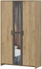 512928 Шкаф Woodville Taika дуб золотой / камень темный 512928