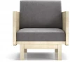 21874 Кресло Arsko Двалин сосна велюр серый