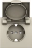 DS45455 Накладка для розетки Schuko с заземлением, с крышкой, 16A 250 В~, слоновая кость IP44 Donel S08 DS45455