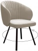 00-00061602 Стул 258 поворотный, Z128 бежевый, ножки черные Dikline 00-00061602