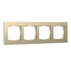 W0041711 Рамка на 4 поста Aluminium (шампань) Werkel W0041711 (a052315)