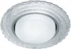 41905 Светильник встраиваемый с белой LED подсветкой Feron CD4037 41905 RGB GX53 без лампы, прозрачный, хром (220V, круглые)
