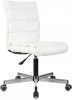 CH-320M/WHITE Кресло Бюрократ CH-320M белый эко.кожа крестов. металл черный пластик черный