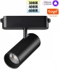 359470 Трековый смарт-светильник для низковольтного шинопровода Novotech Easy 359470 черный с двумя режимами работы LED 12W 24V 3000-6000K (умный дом - Алиса, Tuya Smart)