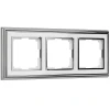 W0031331 Рамка на 3 поста Palacio (хром/белый) Werkel W0031331 (a051200)