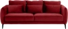 342362 Диван Amsterdam трехместный ОГОГО (арт.342362), (Ткань/Красный)