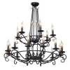 V1039/12+6 Подвесная люстра Vitaluce V1039/12+6 (220V, ковка, свеча)