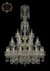 11.25.16+8+4.300.3d.XL-130.Gd.Sp Подвесная большая люстра Art Classic 11.25 11.25.16+8+4.300.3d.XL-130.Gd.Sp (220V, хрусталь, на цепи, подсвечник, свеча)