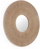 116832 Круглое зеркало Damira из джута с натуральной отделкой Ø 60 см La Forma (ex Julia Grup) арт.116832