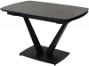 614M03990 Обеденный стол M-City ALATRI 120 MATT BLACK MARBLE SINTERED STONE / BLACK