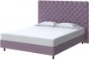 2031382 PROxSON Кровать Paris Boxspring Standart (Ткань: Велюр Ultra Сливовый) 180x200