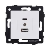 REA-037WM Розетка USB A+C 20W белый матовый Kollinger REA-037WM для Aspekt, Eleganz, Reflex