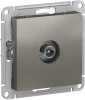 ATN000992 ТВ-розетка встраиваемая проходная (сталь) Systeme Electric AtlasDesign ATN000992