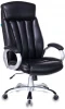 T-9922/BLACK-PU Кресло руководителя Бюрократ T-9922 черный Leather Venge Black эко.кожа крестовина пластик пластик серебро
