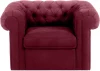 339870 Кресло Chesterfield ОГОГО (арт.339870), (Ткань/Красный)