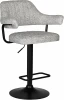 LM-5019_B-M_CT-LEO04 Стул барный DOBRIN CHARLY BLACK (светло-серый твид (LEO04))