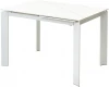 DECDF5052TSSTWHTMARBLEWHT Стол CORNER 120 MATT WHITE MARBLE SINTERED STONE/ WHITE