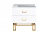 KFG085 KFG085 Тумба 2 ящика белая/золото 55*40*58см Garda Decor