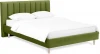 577447 Кровать Queen II Sofia L 1600 ОГОГО (арт.577447), (Ткань/Зеленый)