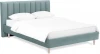 577459 Кровать Queen II Sofia L 1600 ОГОГО (арт.577459), (Ткань/Бирюзовый)