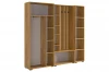 ПК09Бери.2563 Прихожая "Бери К9" (2000х350х1826) Mebelson (ЛДСП/Дуб крафт золотой) арт.ПК09Бери.2563