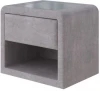 1909263 PROxSON Тумба Cube (Ткань: Велюр Лофти Серый) 52x41