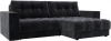128475 Диван угловой с декором Лига-049 НПБ Лига Диванов (Велюр) арт.128475