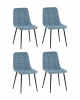 УТ000042284 Стул Одди Original велюр пыльно-синий 4 шт. Stool Group УТ000042284