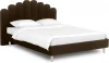 577185 Кровать Queen II Sharlotta L 1600 ОГОГО (арт.577185), (Ткань/Коричневый)