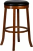 9494-LMU BOB BAR, цвет сиденья черный, цвет дерева шоколад Круглый барный табурет DOBRIN BOB BAR (шоколад, черный)