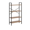 4687207095570 Стеллаж Leset Стилвуд 24 широкий, 4 полки 4687207095570 Металл, Черный