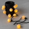 HB20-1-2Y Гирлянда «Шарики» 5м желтая 220В,  20 LED, провод черный каучук, IP65 Laitcom HB20-1-2Y
