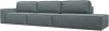 122731L Диван прямой Прага Модерн Лонг подлокотник слева (Серый/Рогожка) Лига Диванов арт.122731L
