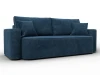 137070 Диван прямой Лига-118 НПБ (ДСП,ЛДСП,Брус,Фанера,Велюр/Синий) Лига Диванов 137070