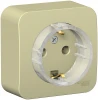 BLNRA110117 Розетка накладная с заземлением (бежевый) Systeme Electric Blanca BLNRA110117