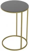 1009783202 Стол придиванный Калифорния Остин Glass Черная лакобель/Золото от фабрики Калифорния