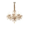 1738-8P Подвесная люстра Favourite Brendy 1738-8P (220V, хрусталь, подвески, на цепи, подсвечник, свеча)