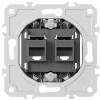 DB14600 Механизм розетки Ethernet RJ-45 + телефонная RJ-11 Donel DB DB14600