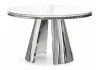 15306 Стеклянный стол Woodville Bloss белый 15306